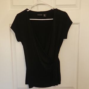 Izod Women's Black Wrap Top